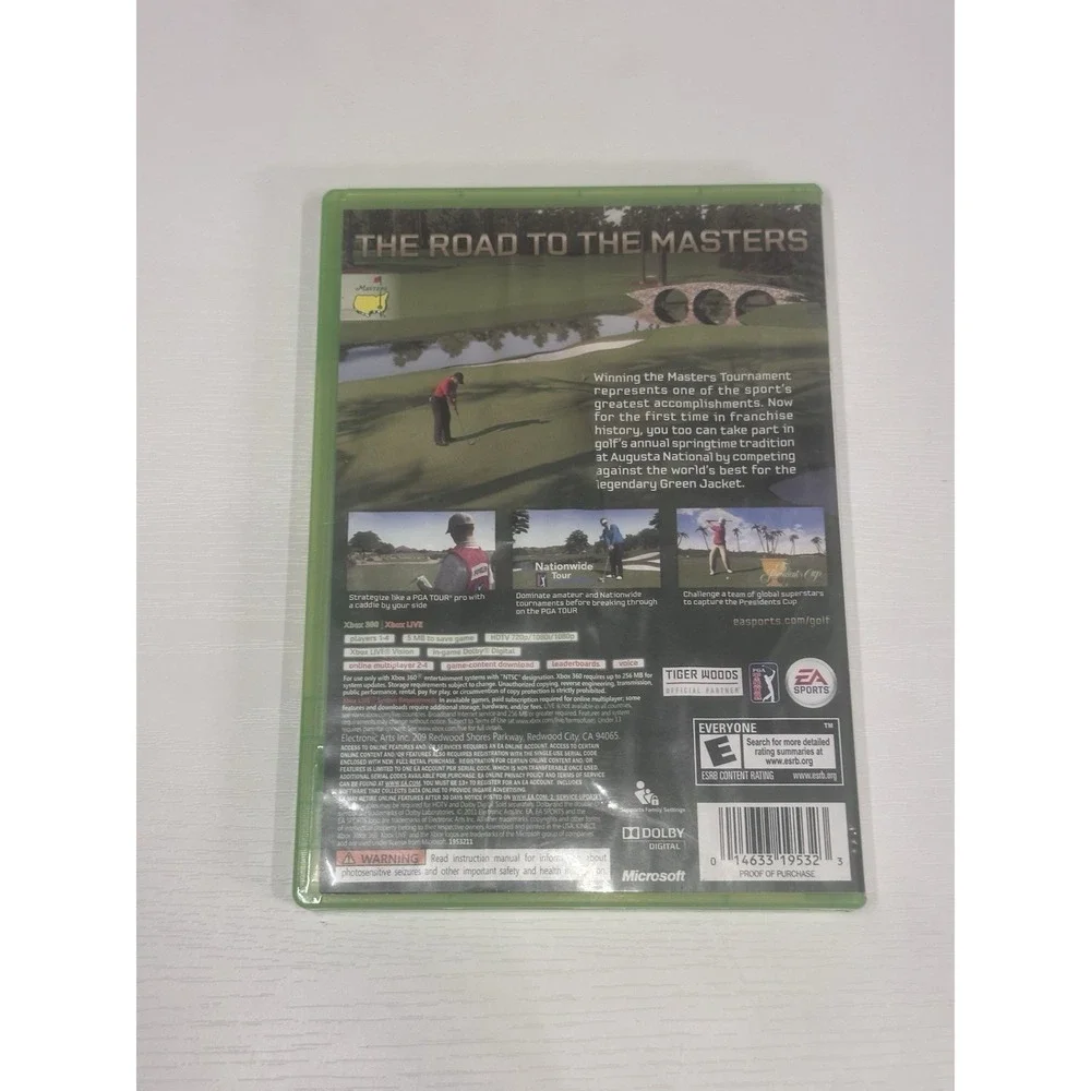 Tiger Woods PGA Tour 12 The Masters Xbox 360 Complete CIB
